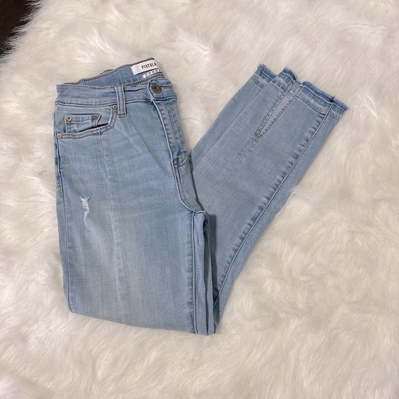 Pistola High Rise Split Hem Cropped Jeans SZ 27 - Picture 3 of 7